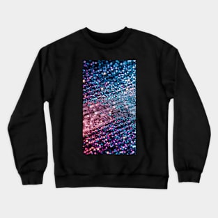 Pink lines glittery pattern glitter Crewneck Sweatshirt